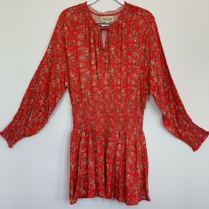 Cleobella Red Floral Dress from Revolve never worn